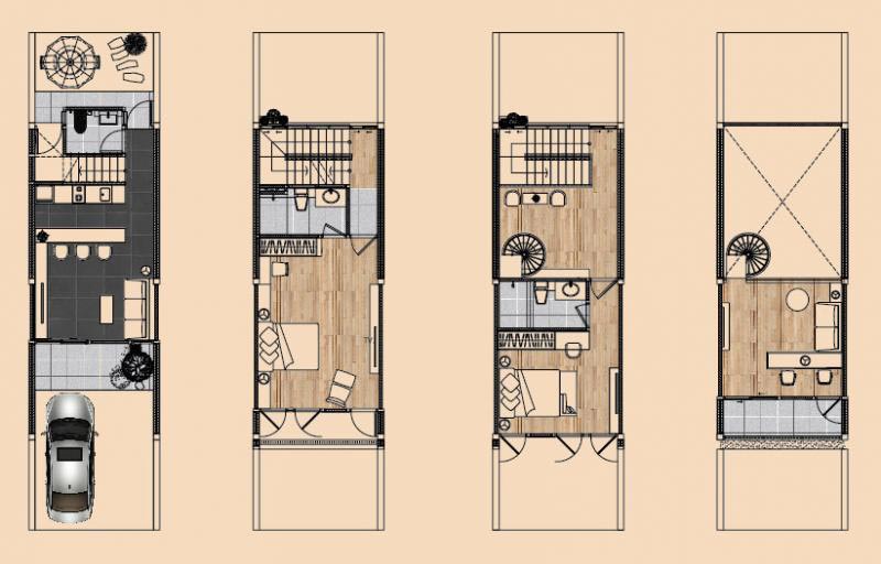 แต่งบ้านทาวน์โฮมสไตล์โมเดิร์นลอฟท์