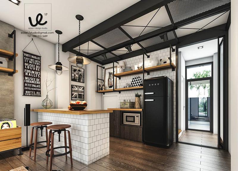 แต่งบ้านทาวน์โฮมสไตล์โมเดิร์นลอฟท์