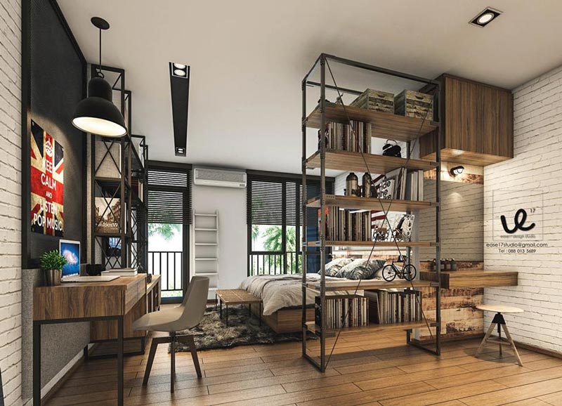 แต่งบ้านทาวน์โฮมสไตล์โมเดิร์นลอฟท์