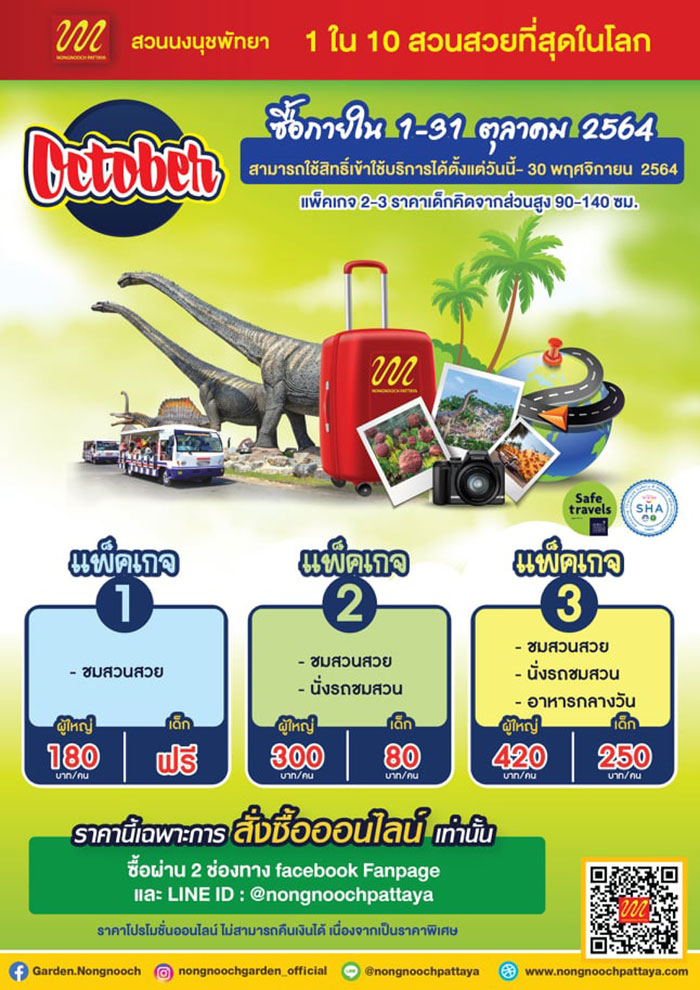 รายละเอียดการเข้าชมสวนนงนุช