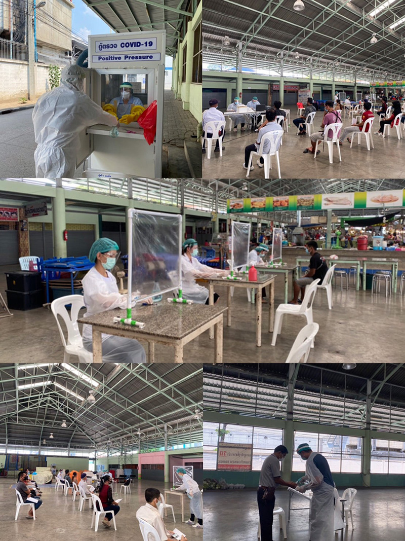 ผลตรวจเชิงรุกคลัสเตอร์ตลาดปทุมธานี