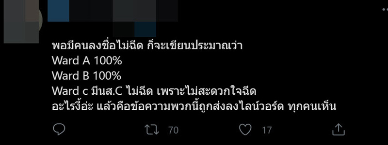 บุคลากรทางการแพทย์ ขอระบาย 