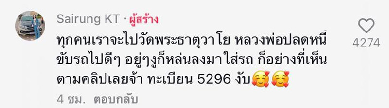 ขับอยู่ดี ๆ งูมาจากไหนไม่รู้