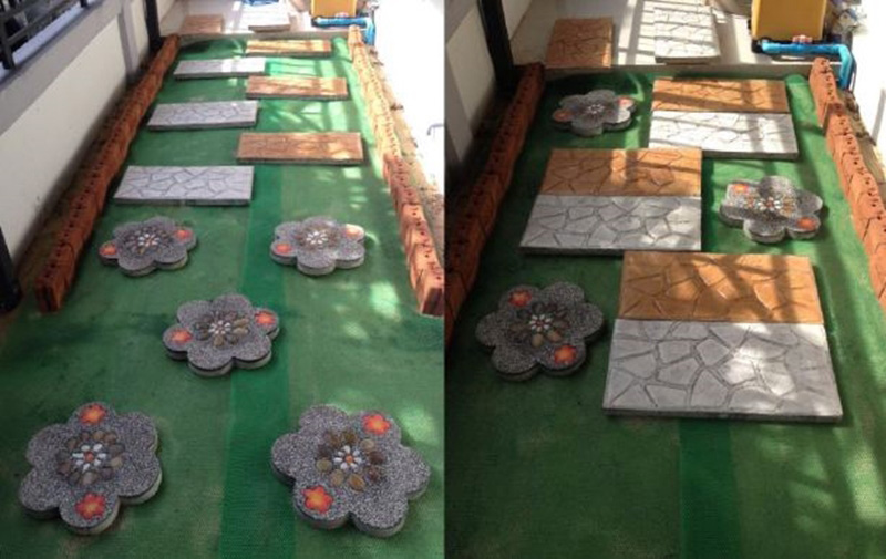 จัดสวนข้างบ้านทาวน์เฮ้าส์ และต่อเติมหลังคากันแดด