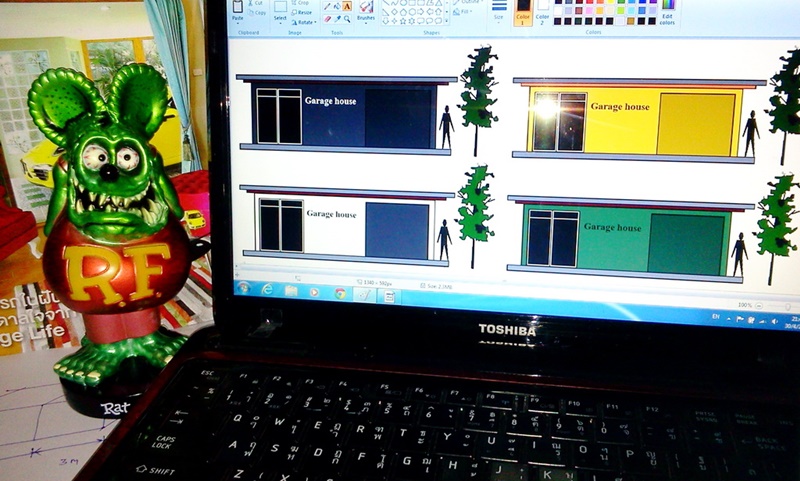 สร้างโรงจอดรถมอเตอร์ไซค์