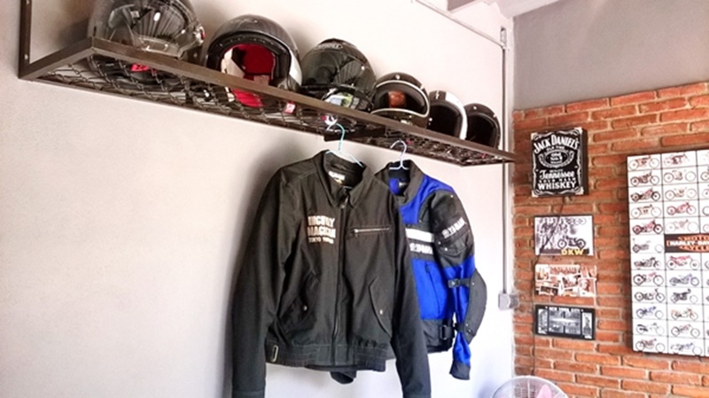 สร้างโรงจอดรถมอเตอร์ไซค์