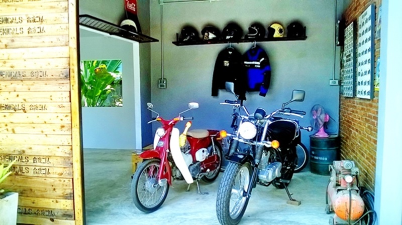 สร้างโรงจอดรถมอเตอร์ไซค์