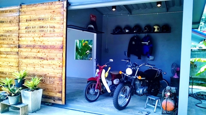 สร้างโรงจอดรถมอเตอร์ไซค์