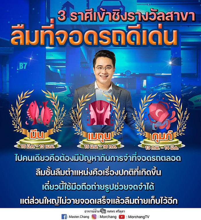 หมอช้าง ดูดวง เผย 3 ราศีนี้ 