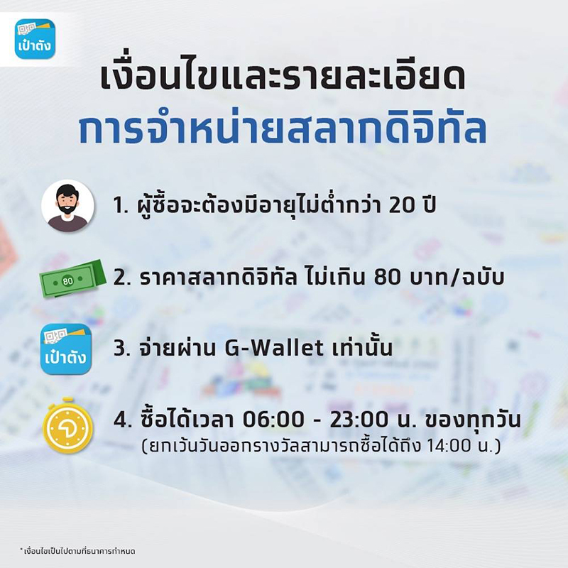 ซื้อหวยเป๋าตัง