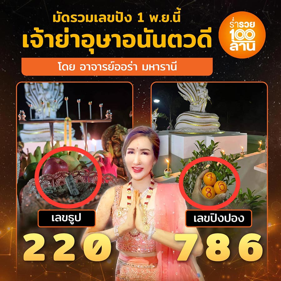 เลขธูป อาจารย์ออร่า