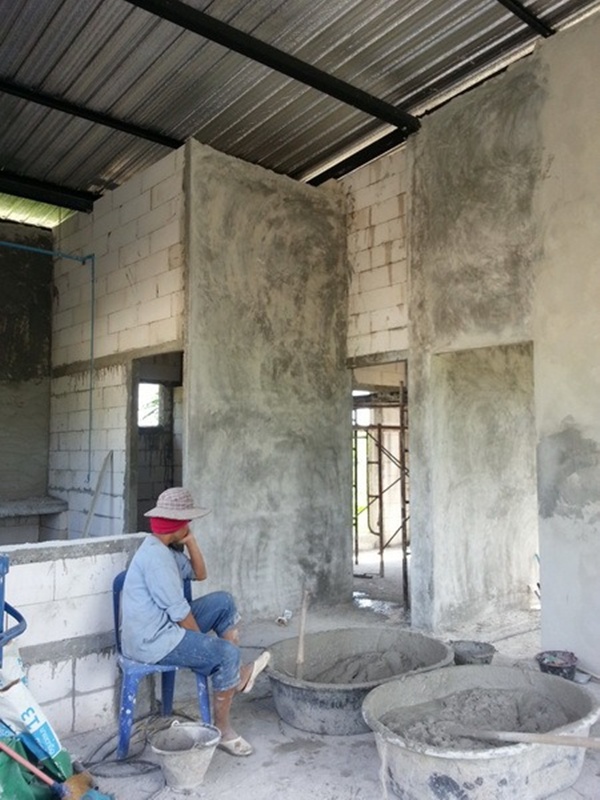 บ้านชั้นเดียวหลังเล็กกลางไร่ 