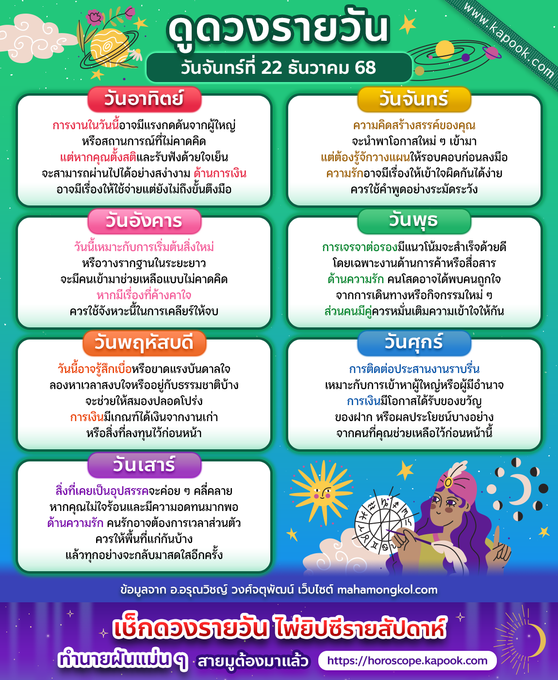 ดูดวงรายวัน