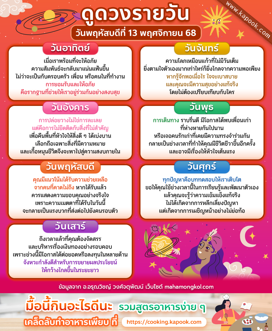 ดูดวงรายวัน