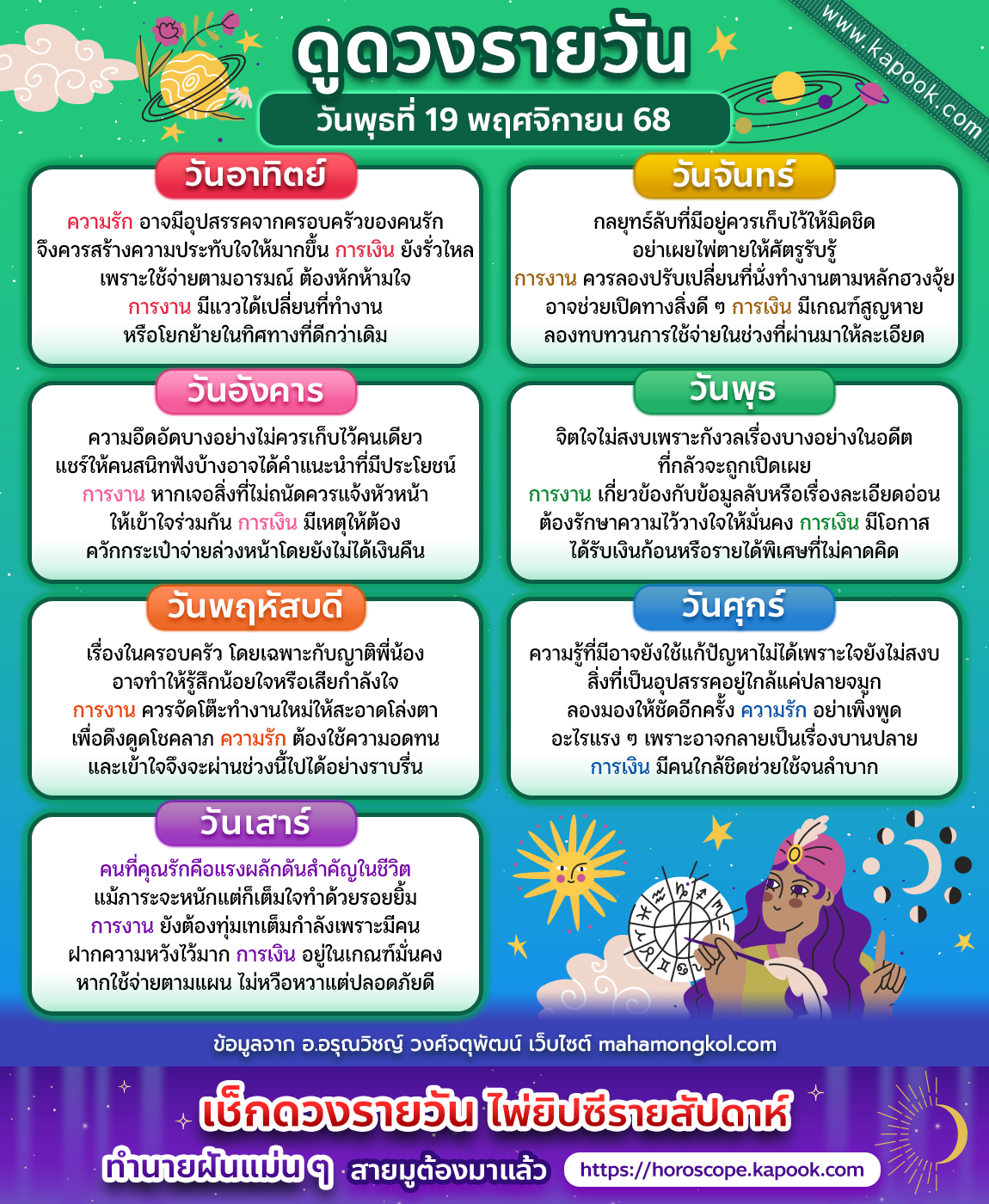 ดูดวงรายวัน