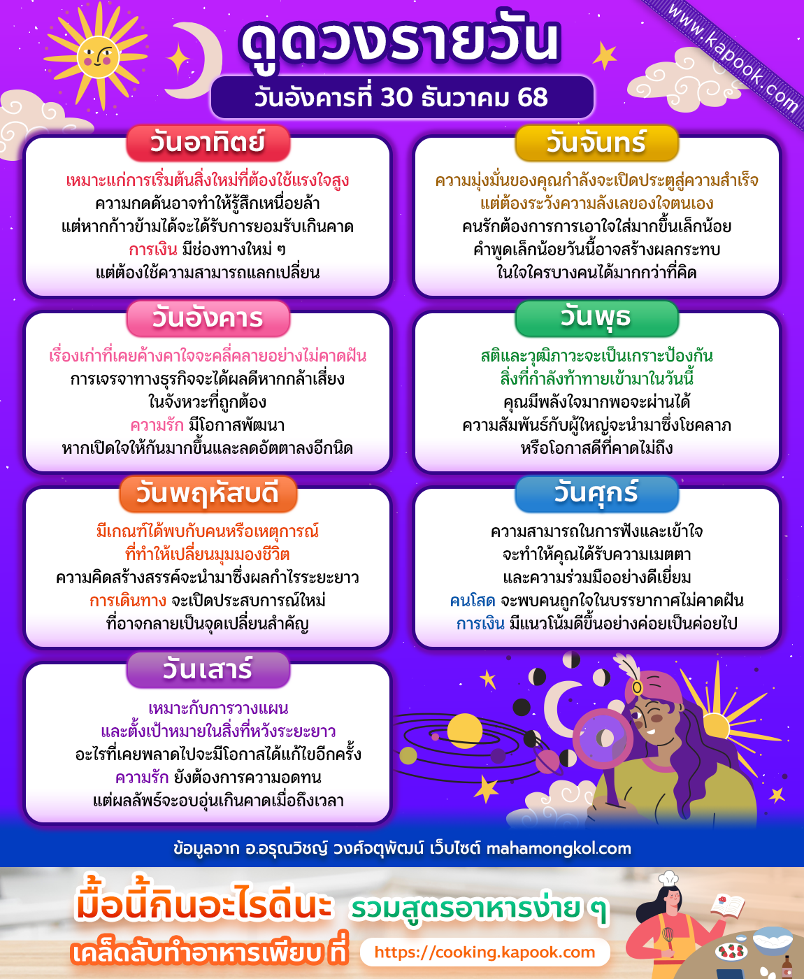 ดูดวงรายวัน