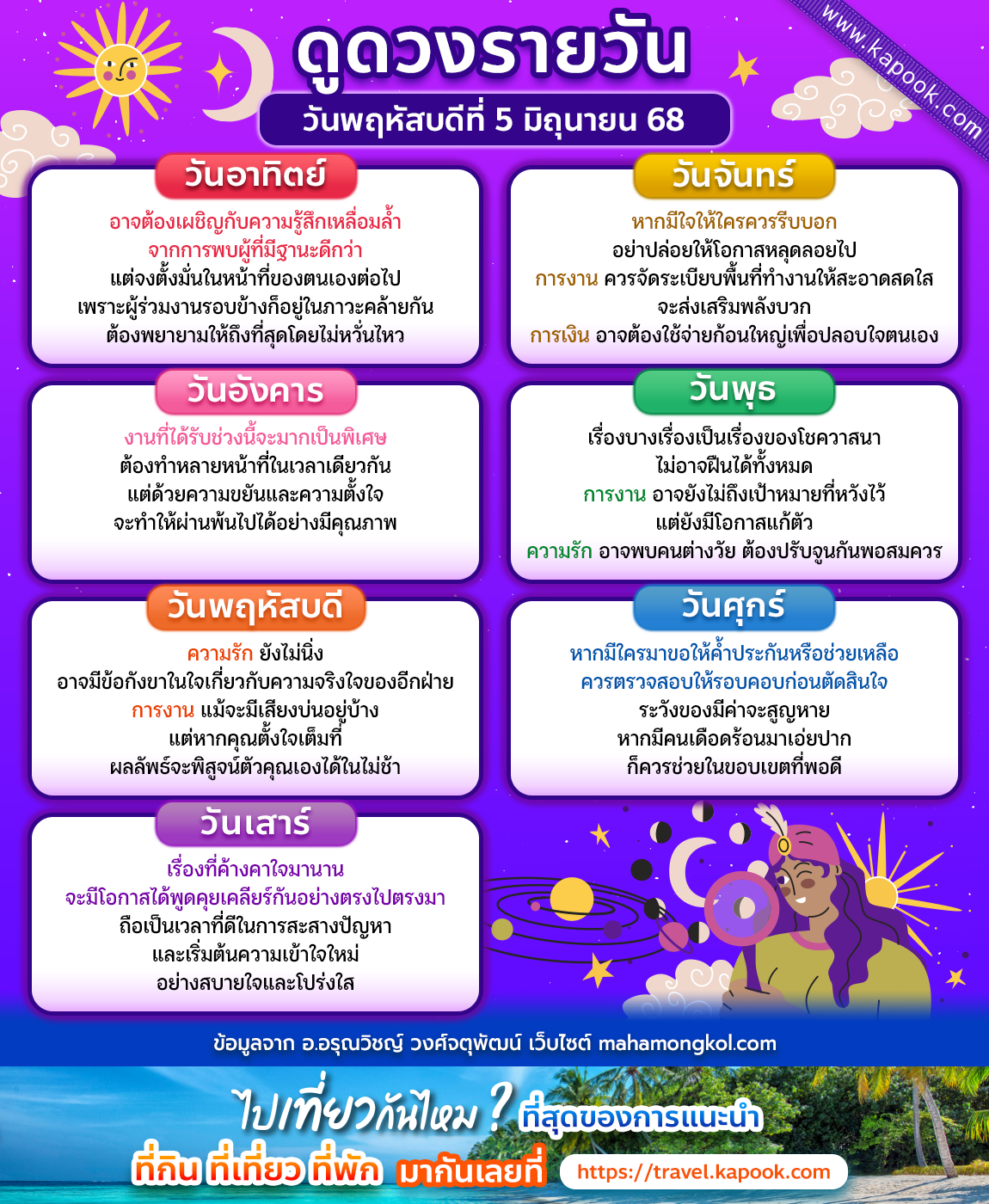 ดูดวงรายวัน