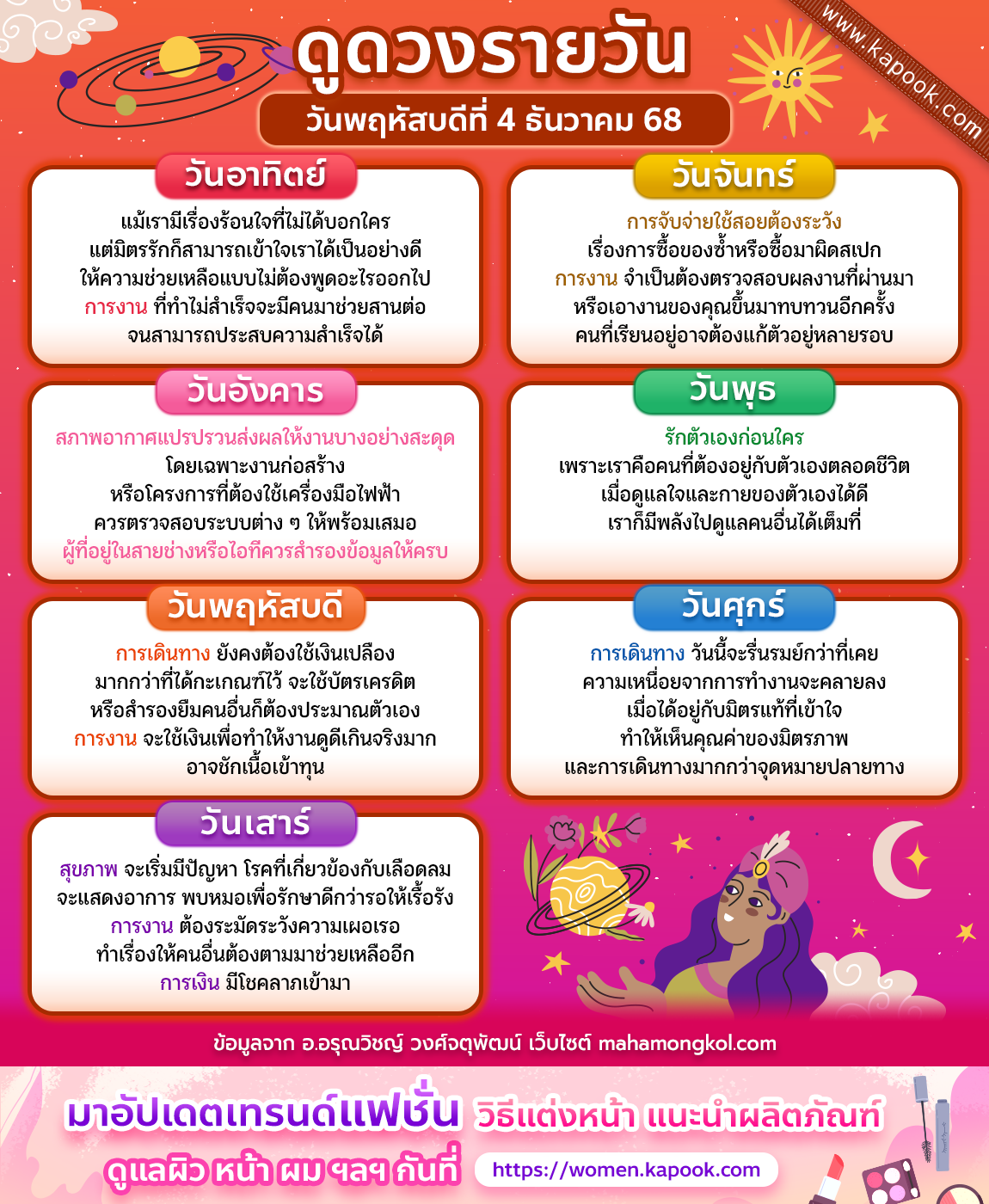 ดูดวงรายวัน