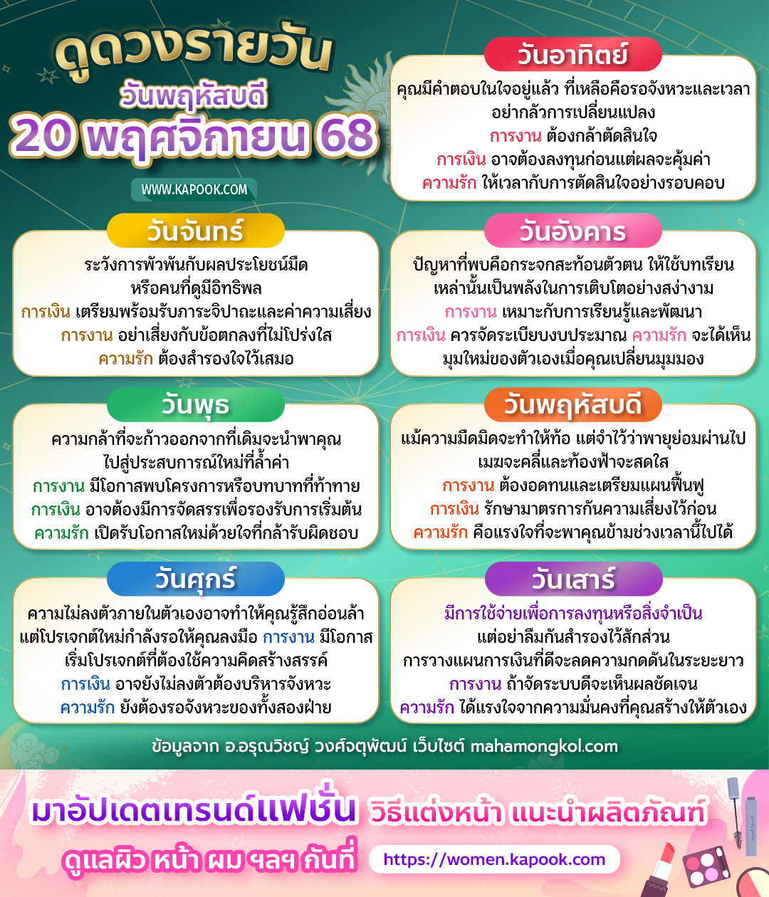 ดูดวงรายวัน