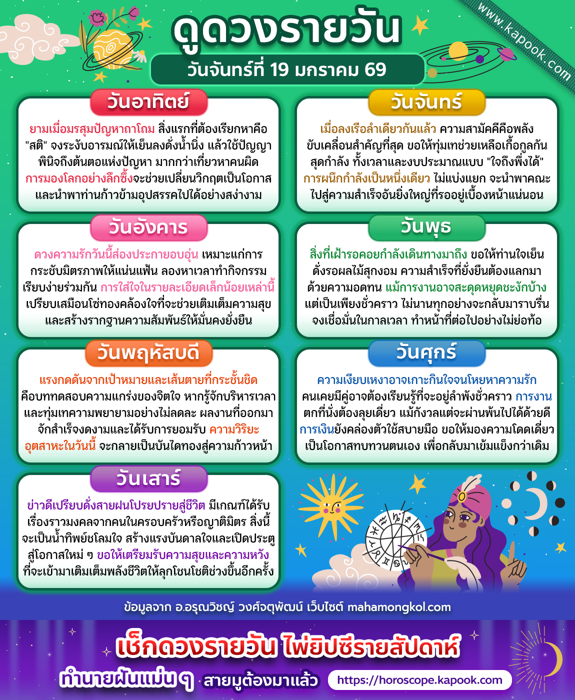 ดูดวงรายวัน