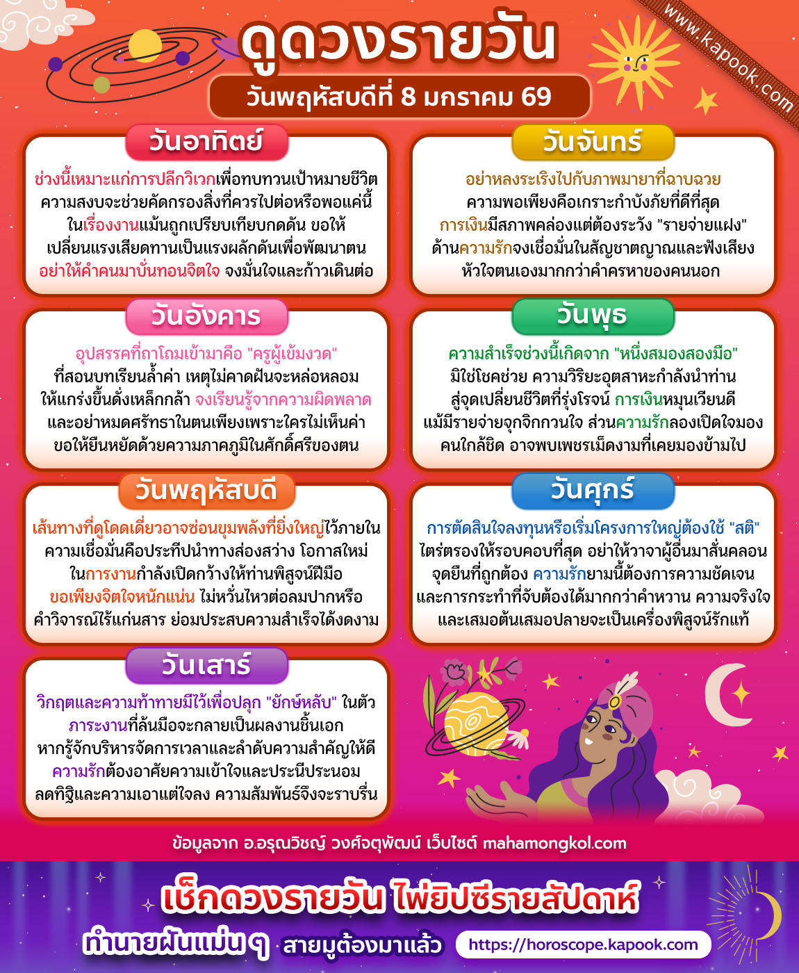 ดูดวงรายวัน