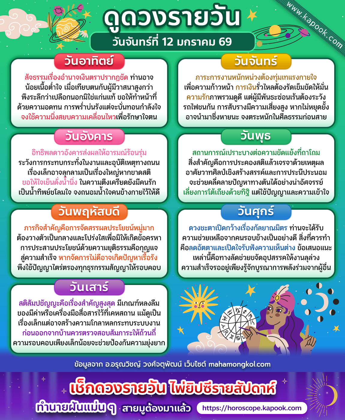 ดูดวงรายวัน