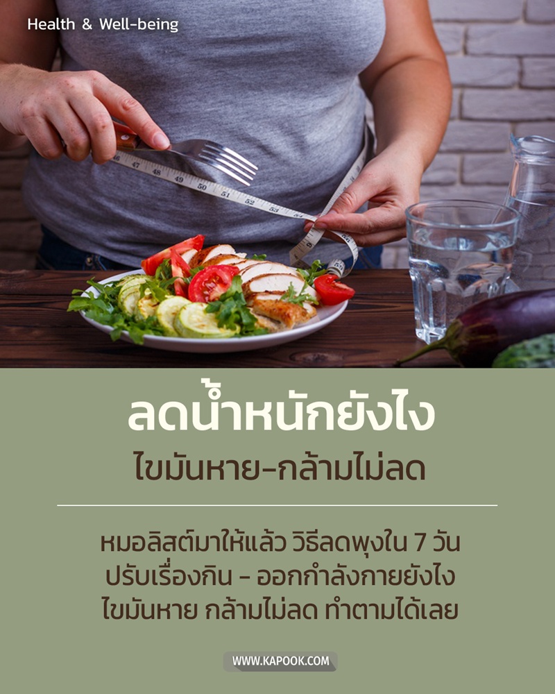 วิธีลดพุง