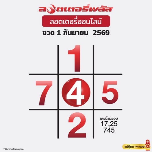 หวยแม่ตุ๊กตาพารวย เลขเด็ดงวดนี้ 1 ก.ย. 69