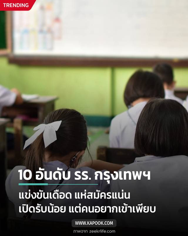 10 อันดับ โรงเรียนดังกรุงเทพฯ