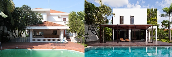 บ้าน 2 ชั้นโมเดิร์น สดชื่นด้วยสวนแนวตั้ง และมุมอาบน้ำเอาท์ดอร์