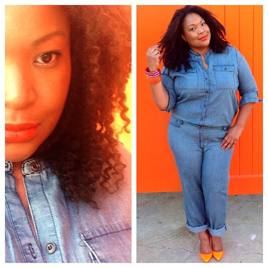 กางเกงยีนส์สาวร่างใหญ่