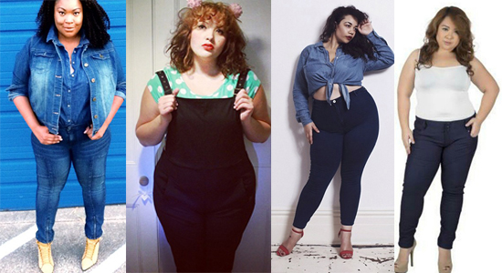 กางเกงยีนส์สาวร่างใหญ่