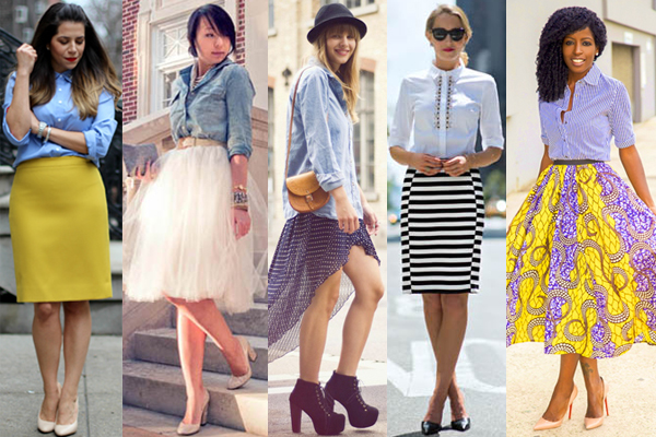 เสื้อเชิ้ตกับกระโปรง