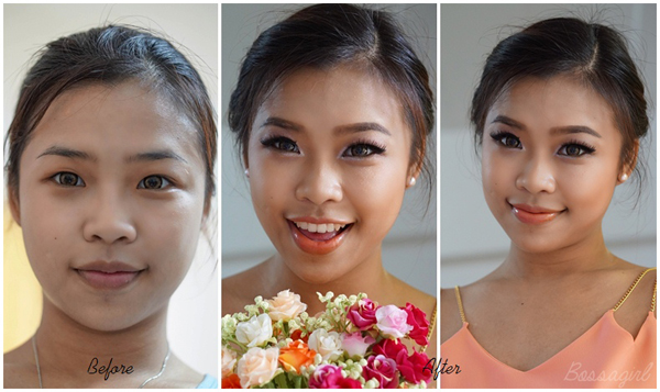 แต่งหน้าสาวผิวแทน