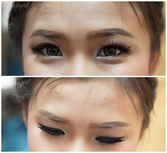 แต่งหน้าสาวผิวแทน