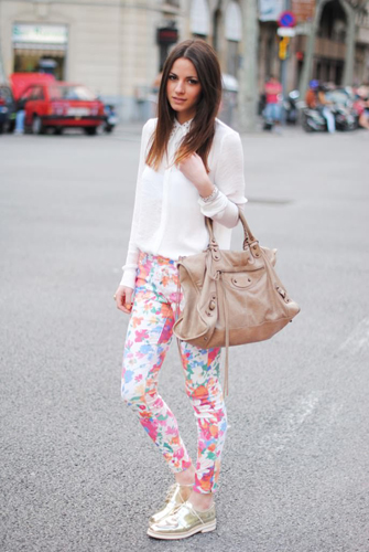 แฟชั่นกางเกงลายดอก