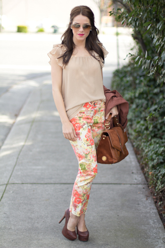 แฟชั่นกางเกงลายดอก