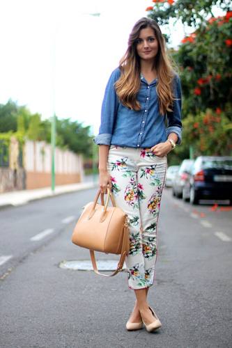 แฟชั่นกางเกงลายดอก