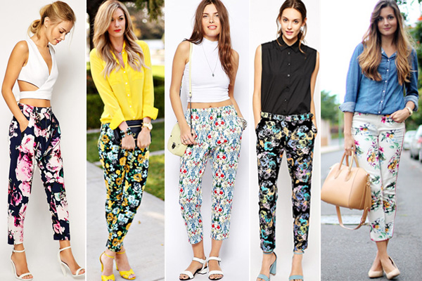 แฟชั่นกางเกงลายดอก