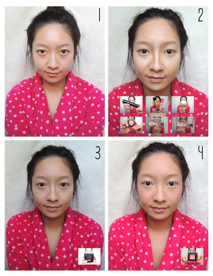 แต่งตาโทนสีม่วงชมพู