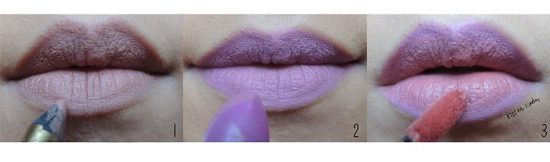 แต่งตาโทนสีม่วงชมพู