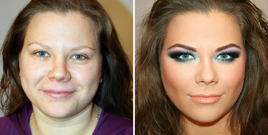 ก่อนหลังแต่งหน้า