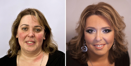 ก่อนหลังแต่งหน้า