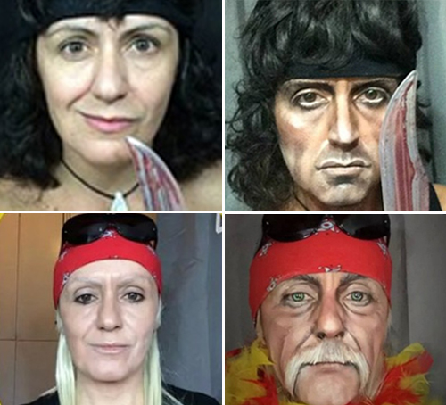 แต่งหน้าเลียนแบบคนดัง