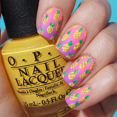 ลายเพ้นท์เล็บหน้าร้อน