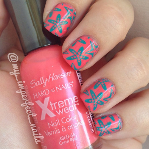 ลายเพ้นท์เล็บหน้าร้อน