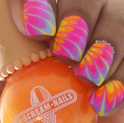 ลายเพ้นท์เล็บหน้าร้อน