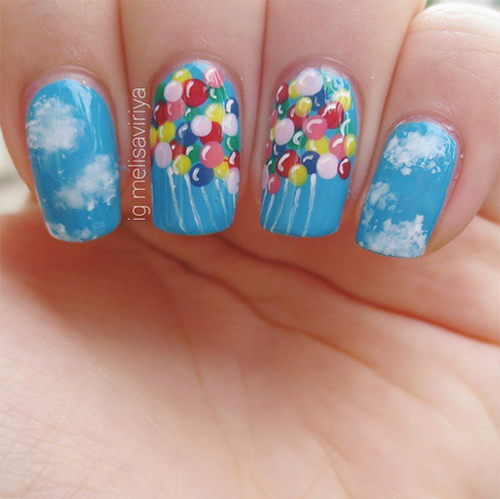 ลายเพ้นท์เล็บหน้าร้อน