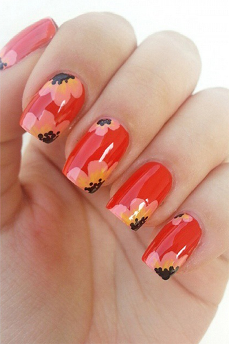 ลายเพ้นท์เล็บหน้าร้อน