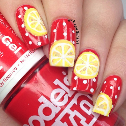 ลายเพ้นท์เล็บหน้าร้อน